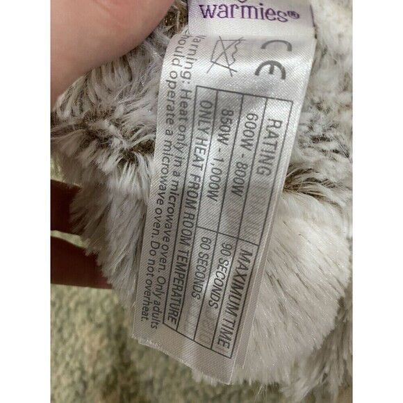 SET (2) Warmies Soothing Therapy Marshmallow & Brown Bear Plushes Microwavable - Picture 6 of 10